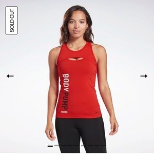 Les Mills Reebok BODYPUMP red tank - NWOT S